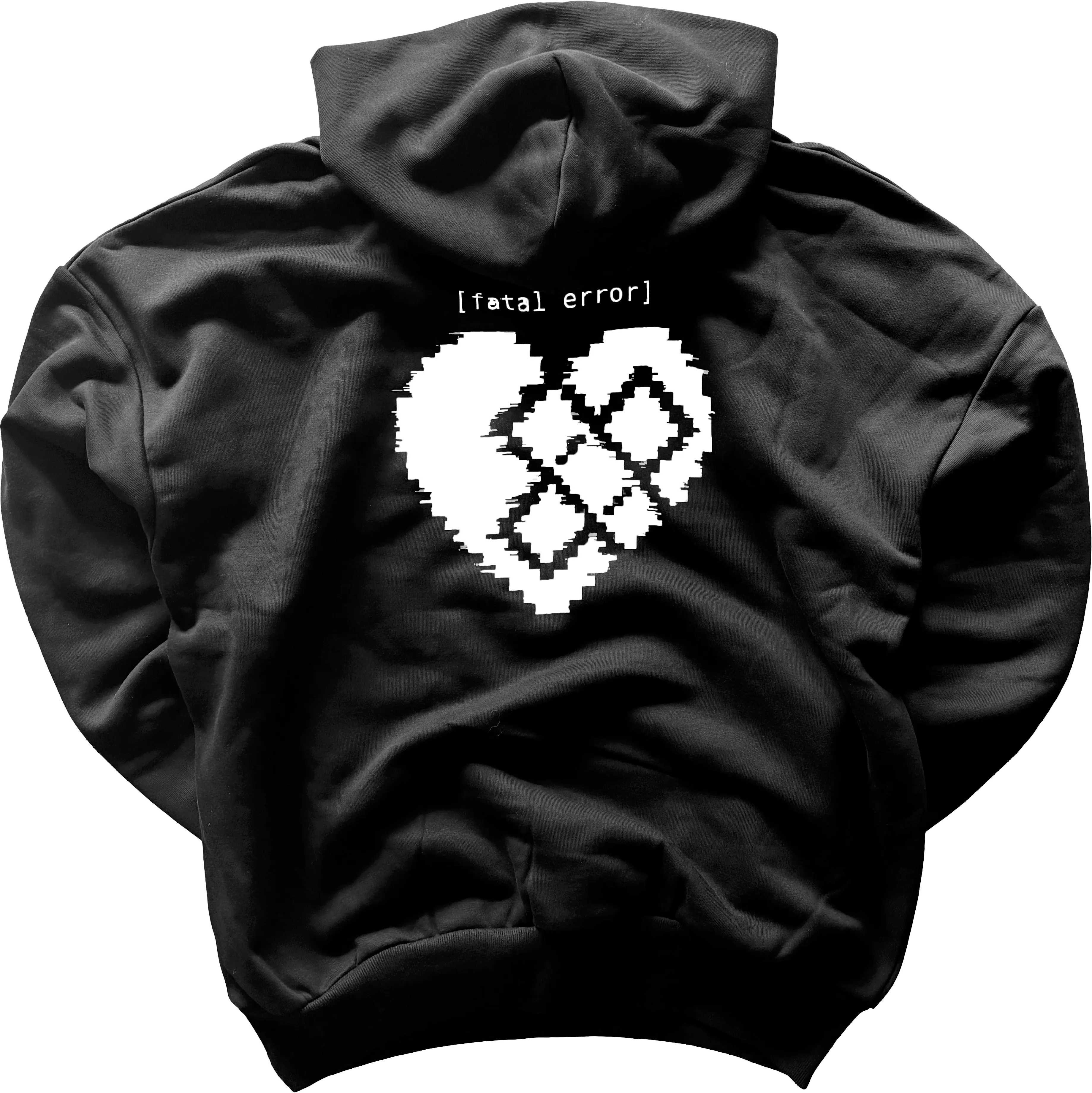 Sweat noir - Fatal Error blanc - vue principale