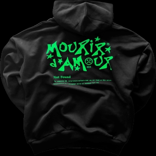 Sweat noir - Error 404 vert - image 1