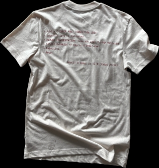 T-shirt blanc - Code Error rouge - image 1